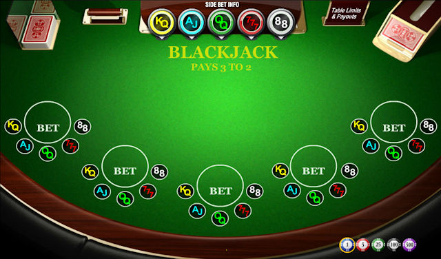 SideBet Blackjack hry zdarma